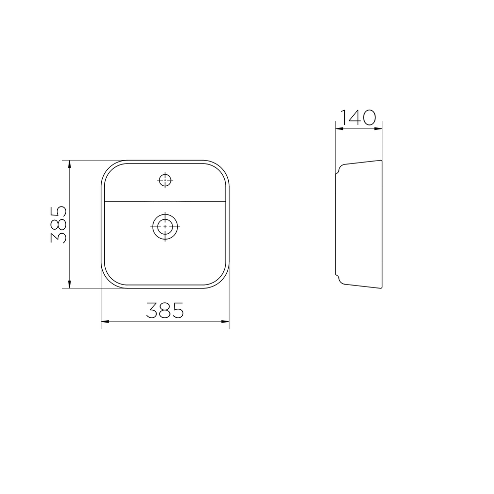 Fregadero BM Top-4040 - Frecan